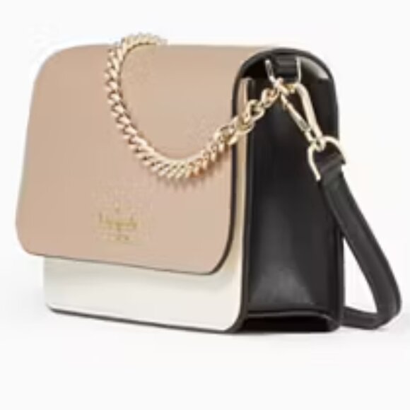 BNWT Kate Spade Madison Willow Mini Flap Crossbody purse, Toasted Hazelnut Multi - Picture 2 of 7